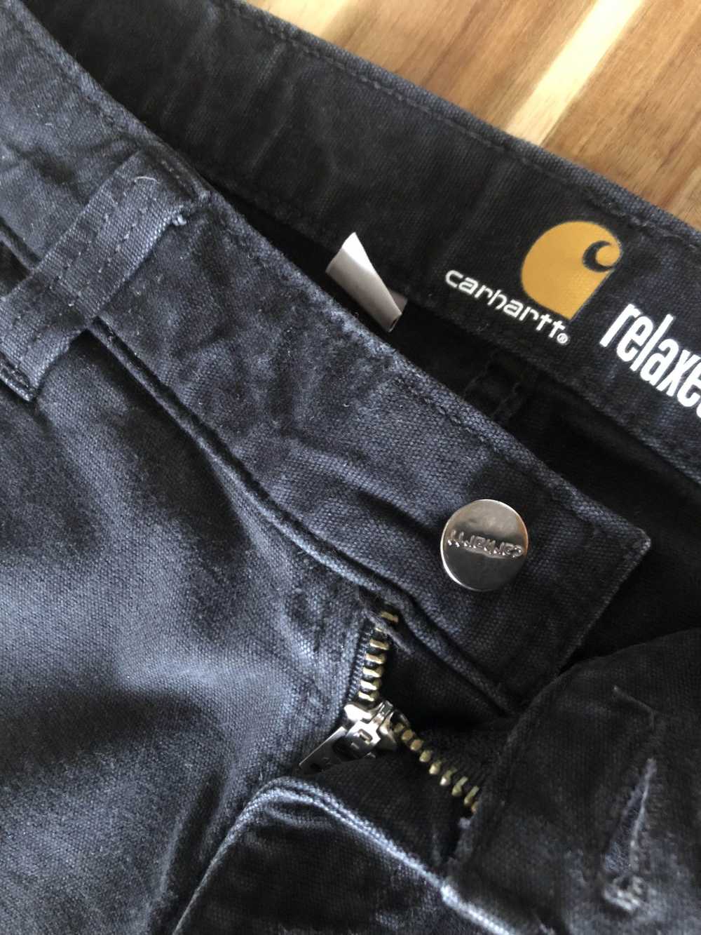 Carhartt Black Cotton Carhartt Pants 32 - image 2