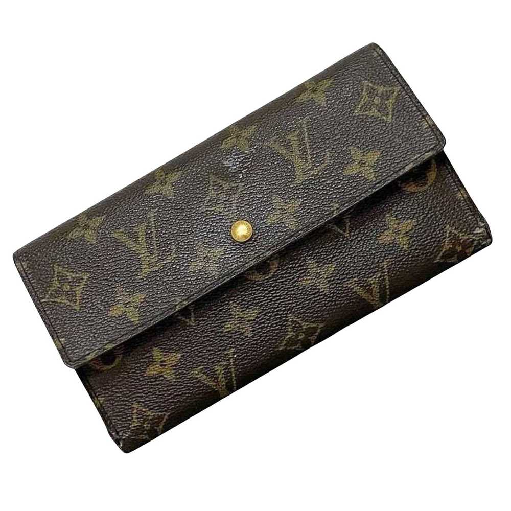 Louis Vuitton Portefeuille Sarah Brown Canvas Wal… - image 1