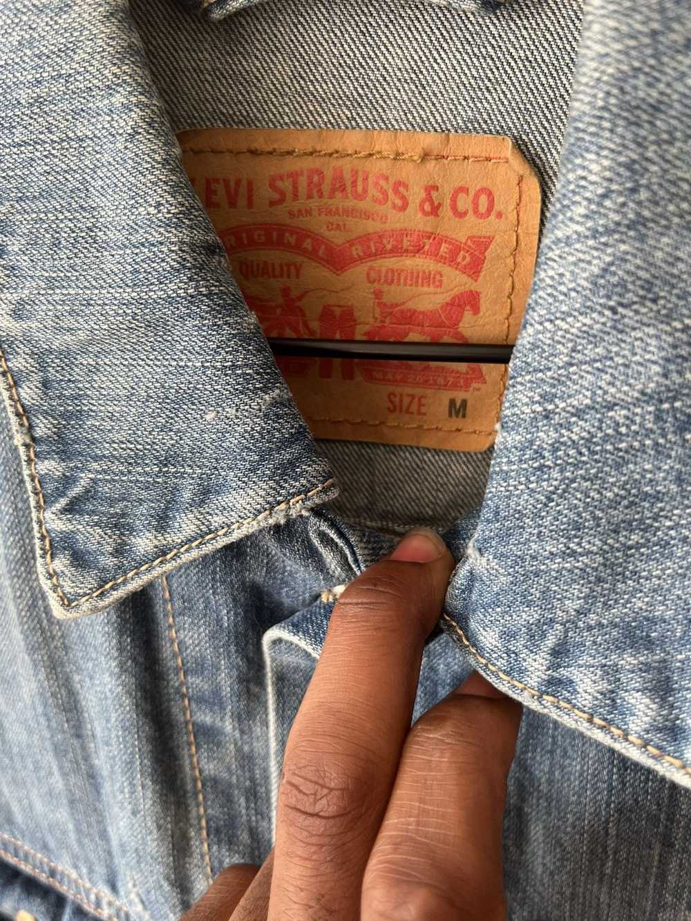 Levi's Grunge Denim Levi Jacket Medium - image 6