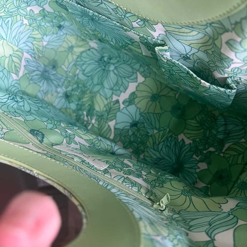 Ann Taylor LOFT bucket tote bag floral detail pur… - image 7