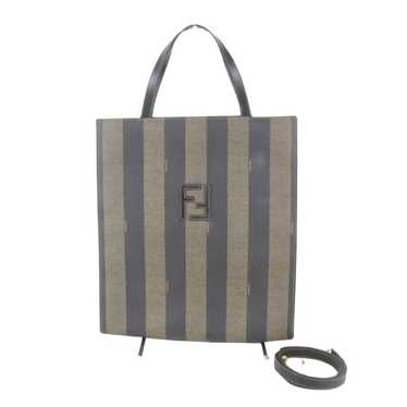 Fendi Pecan Brown Canvas Shoulder Bag (Pre-Owned) - image 1