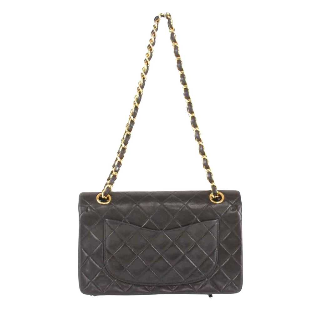 Chanel Double Flap Black Leather Shoulder Bag (Pr… - image 2