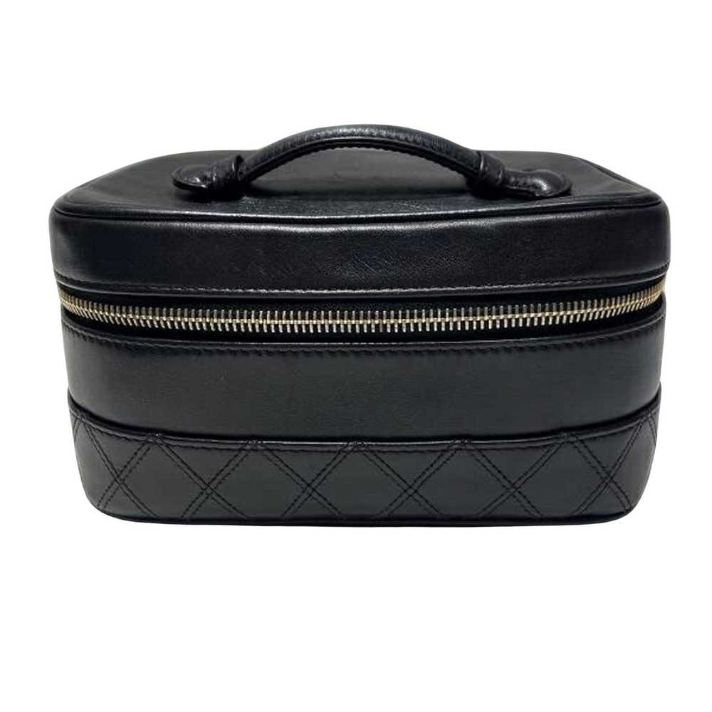 Chanel Vanity Black Canvas Handbag (Pre-Owned) - image 1