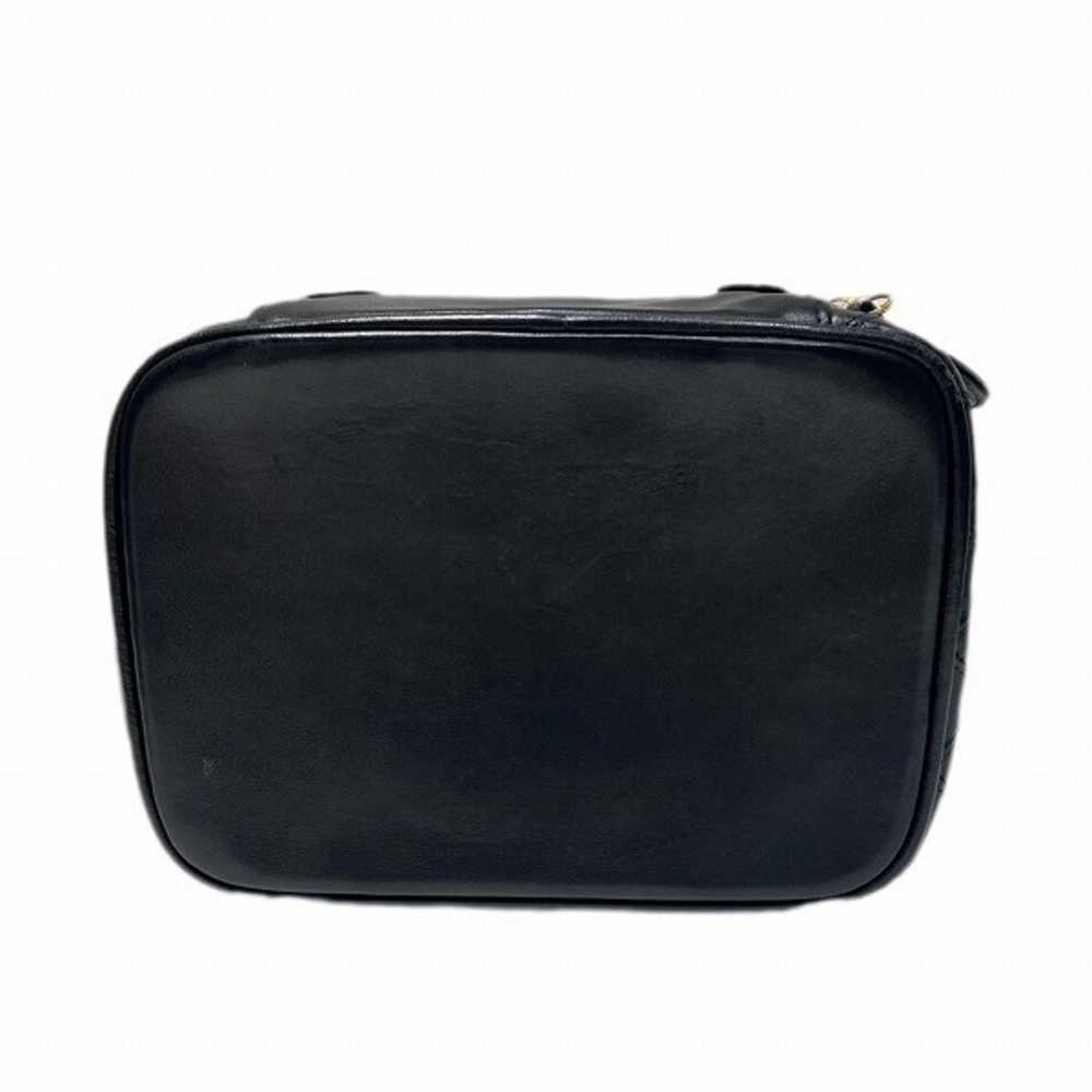 Chanel Vanity Black Canvas Handbag (Pre-Owned) - image 3