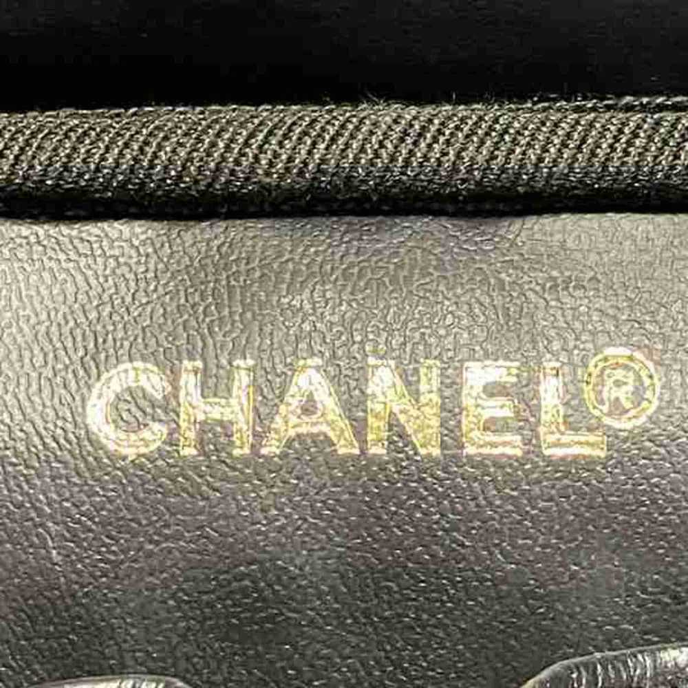 Chanel Vanity Black Canvas Handbag (Pre-Owned) - image 6