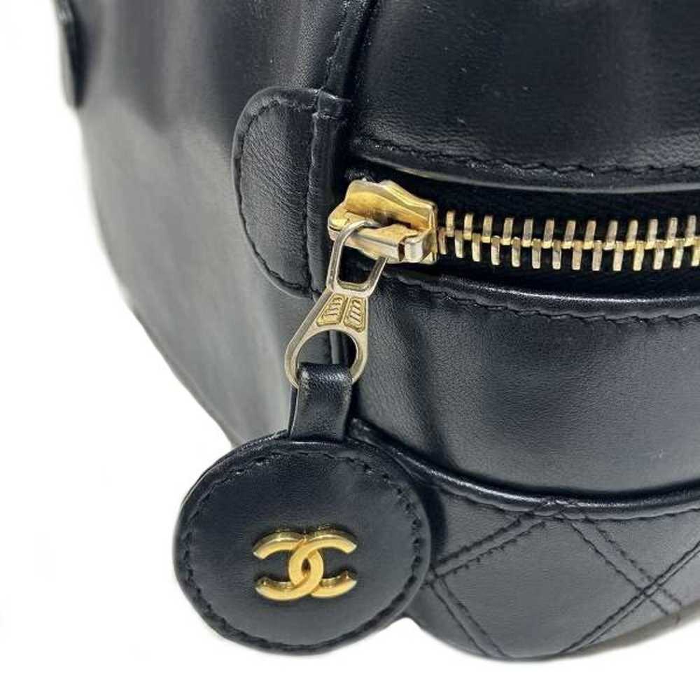 Chanel Vanity Black Canvas Handbag (Pre-Owned) - image 8