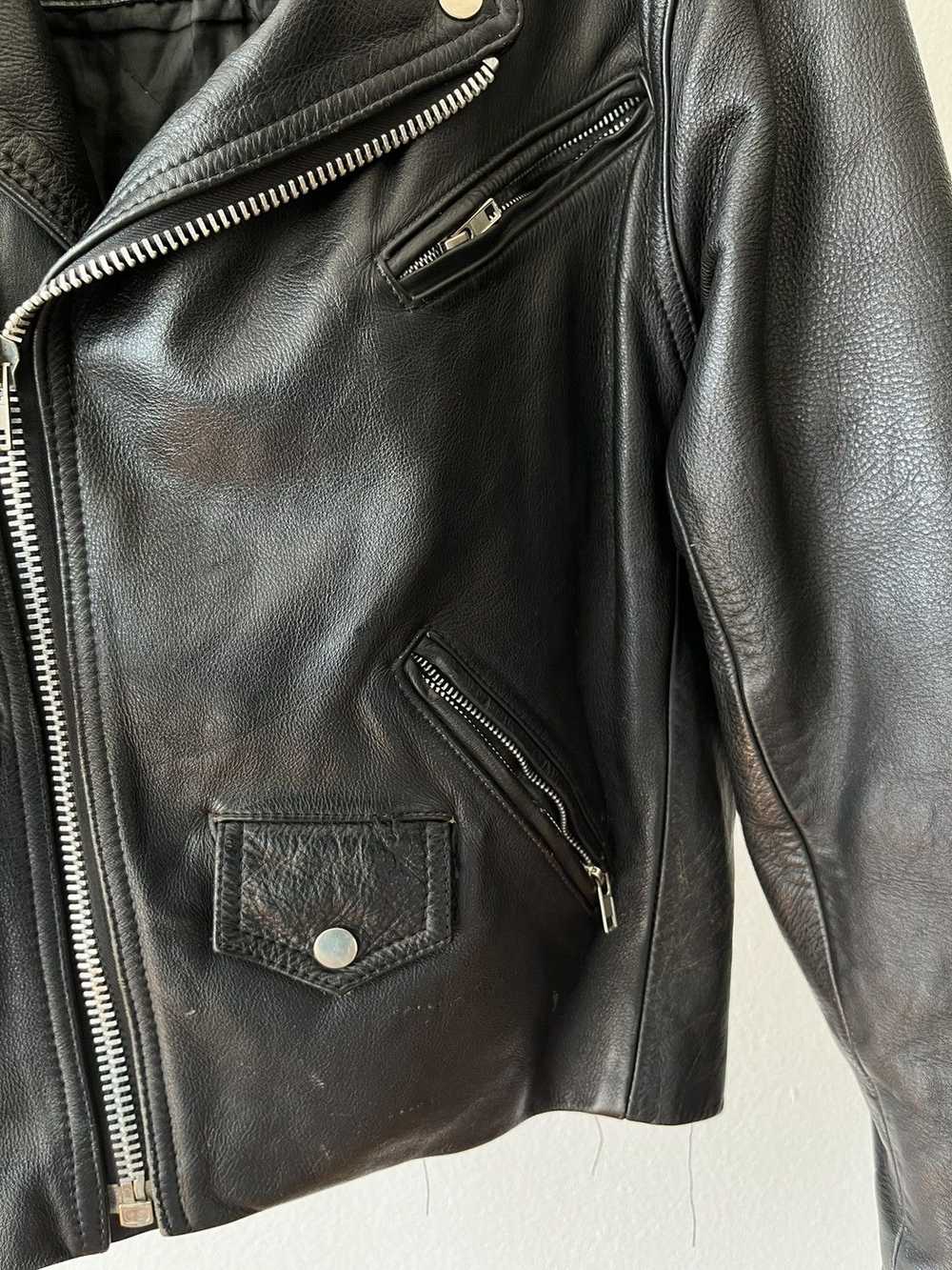 Vintage Vintage Protech Leather Biker Jacket - image 6