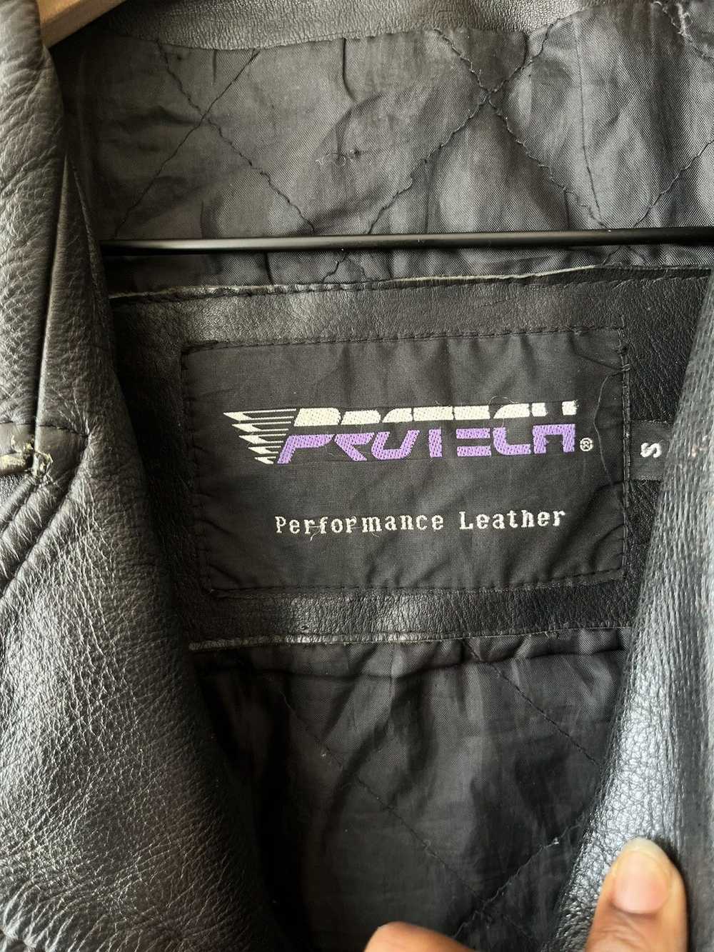 Vintage Vintage Protech Leather Biker Jacket - image 7