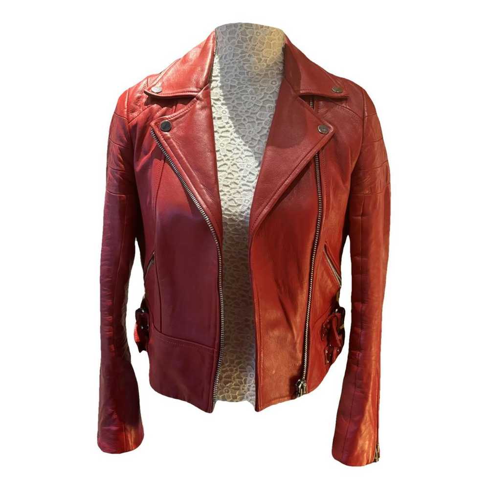 Claudie Pierlot Leather biker jacket - image 1