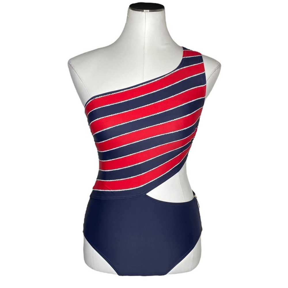 Michael Kors Rope Rugby Stripe One Shoulder Cut O… - image 3