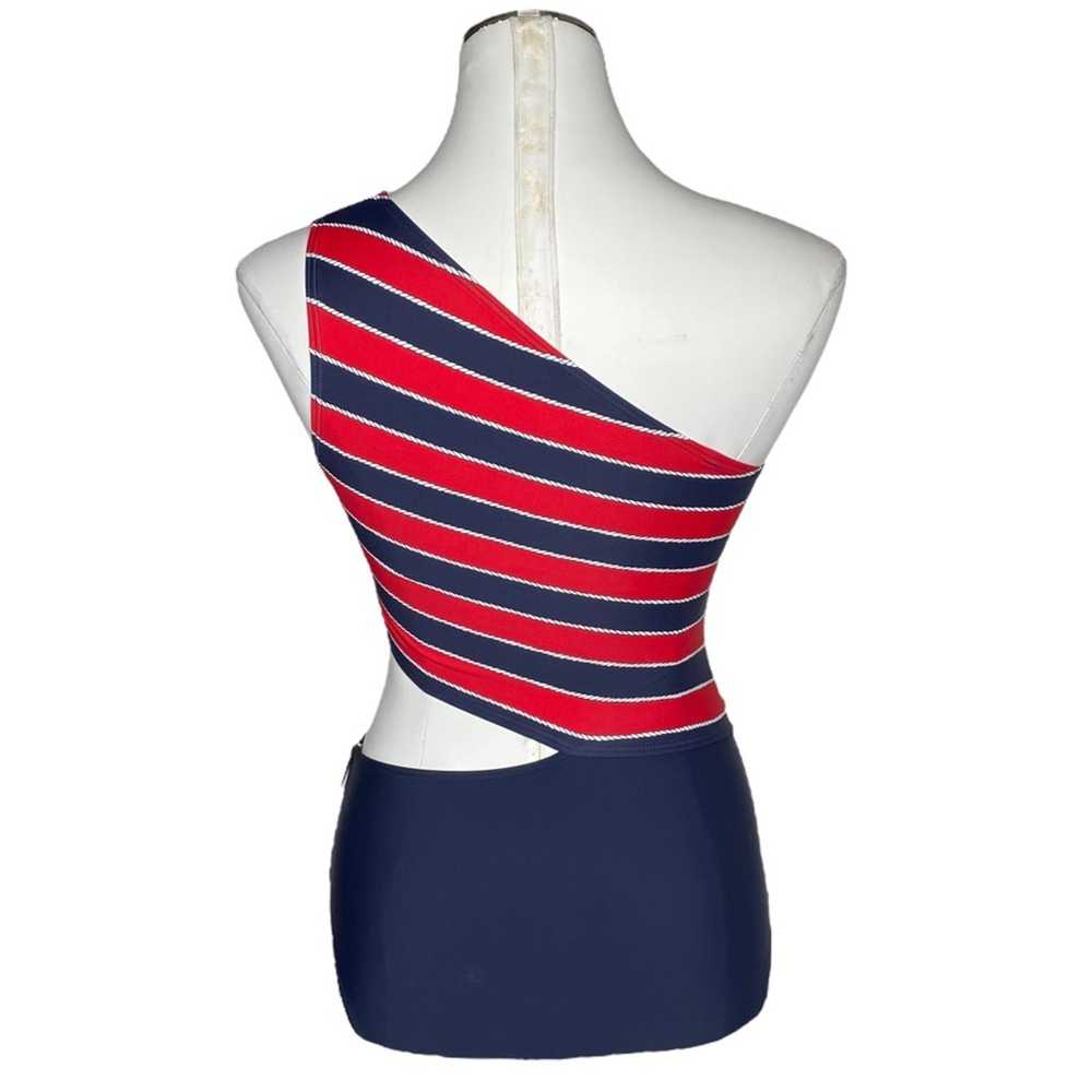 Michael Kors Rope Rugby Stripe One Shoulder Cut O… - image 4