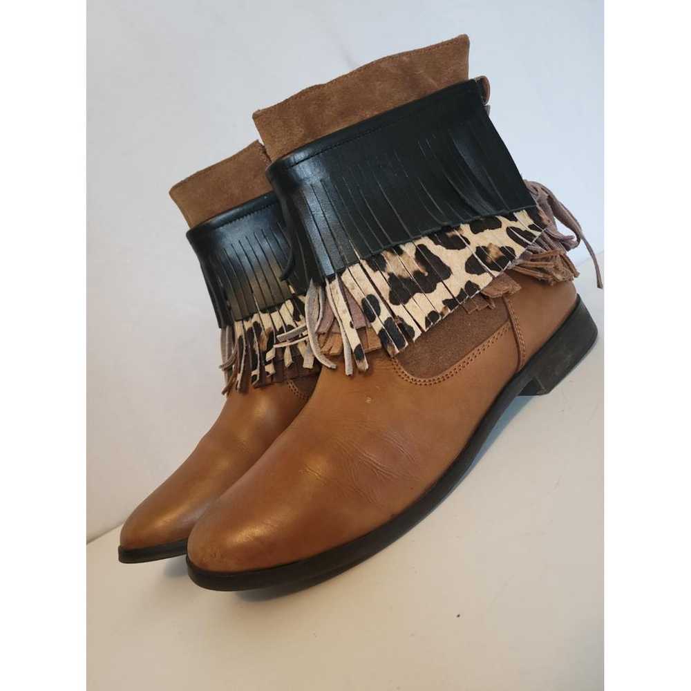 Gioseppo Leather cowboy boots - image 8