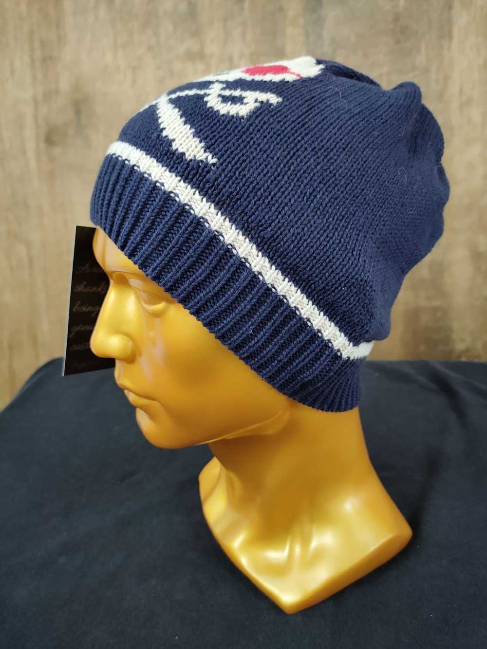 Gap × Kid × Skulls Baby Gap skull blue beanie vin… - image 2