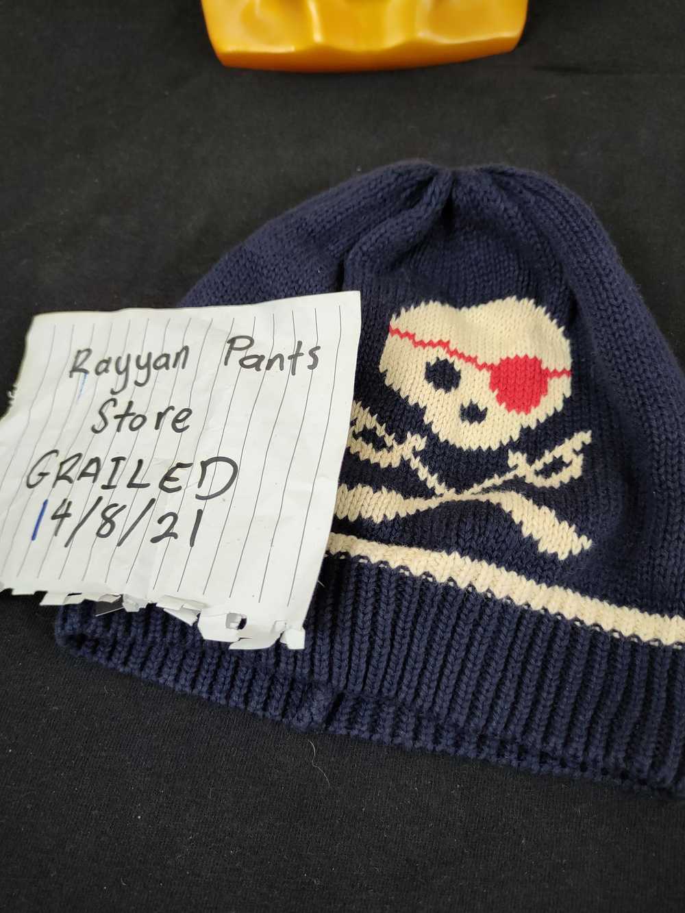 Gap × Kid × Skulls Baby Gap skull blue beanie vin… - image 8