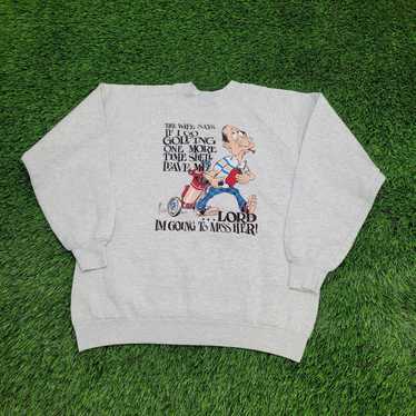 Fruit Of The Loom Vintage Golf Husband Sweatshirt 