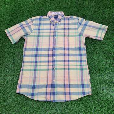 Other Vintage 80s Dee-Cee Plaid Button Shirt Larg… - image 1