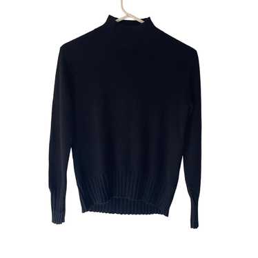 Other J Crew Womens Sweater Size XXS Black Mock Ne