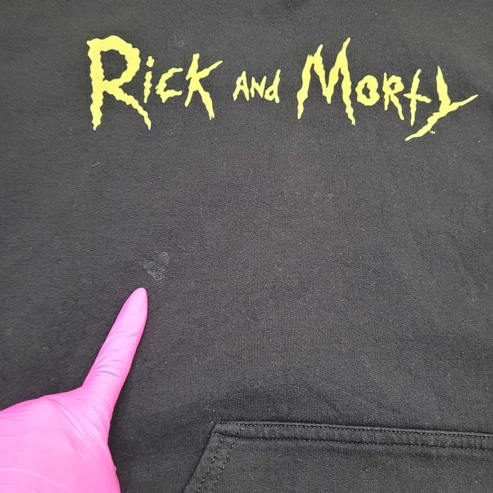 Other Rick-And-Morty Alien Hoodie Medium 20x25 Bl… - image 4