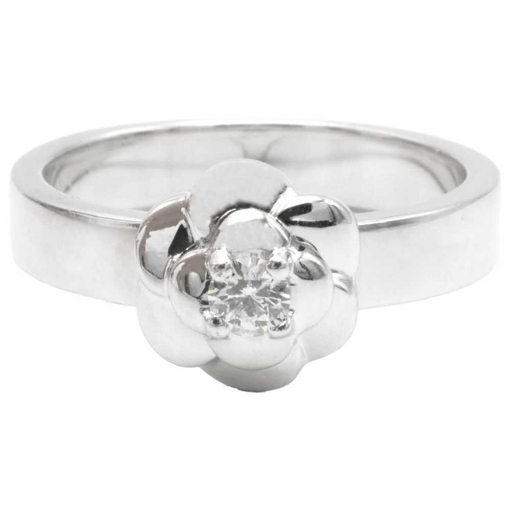 Chanel Camélia white gold ring - image 1