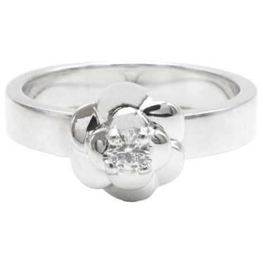 Chanel Camélia white gold ring - image 1