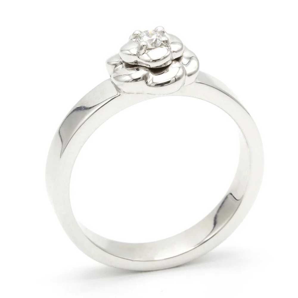 Chanel Camélia white gold ring - image 4