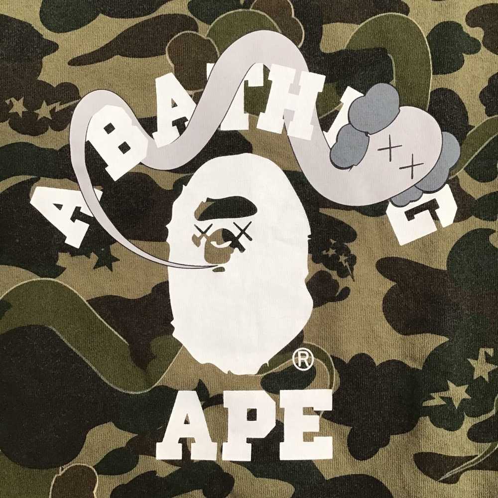 Bape × Kaws KAWS × BAPE camo bendy sweat shirt a … - image 2