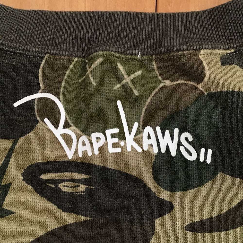 Bape × Kaws KAWS × BAPE camo bendy sweat shirt a … - image 4