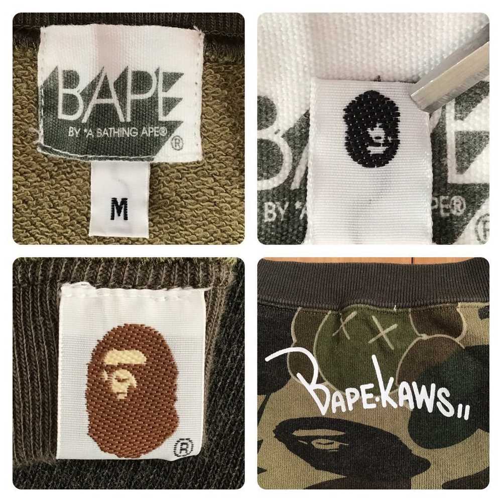 Bape × Kaws KAWS × BAPE camo bendy sweat shirt a … - image 6