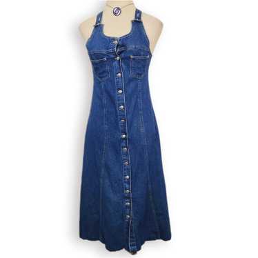 Other Vintage 90s Denim Overalls Dress O F Jeans S