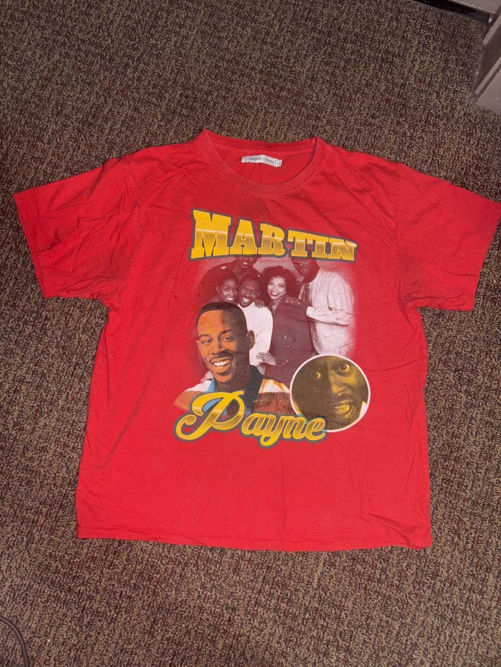 Streetwear × Vintage Red martin payne graphic tee - image 1