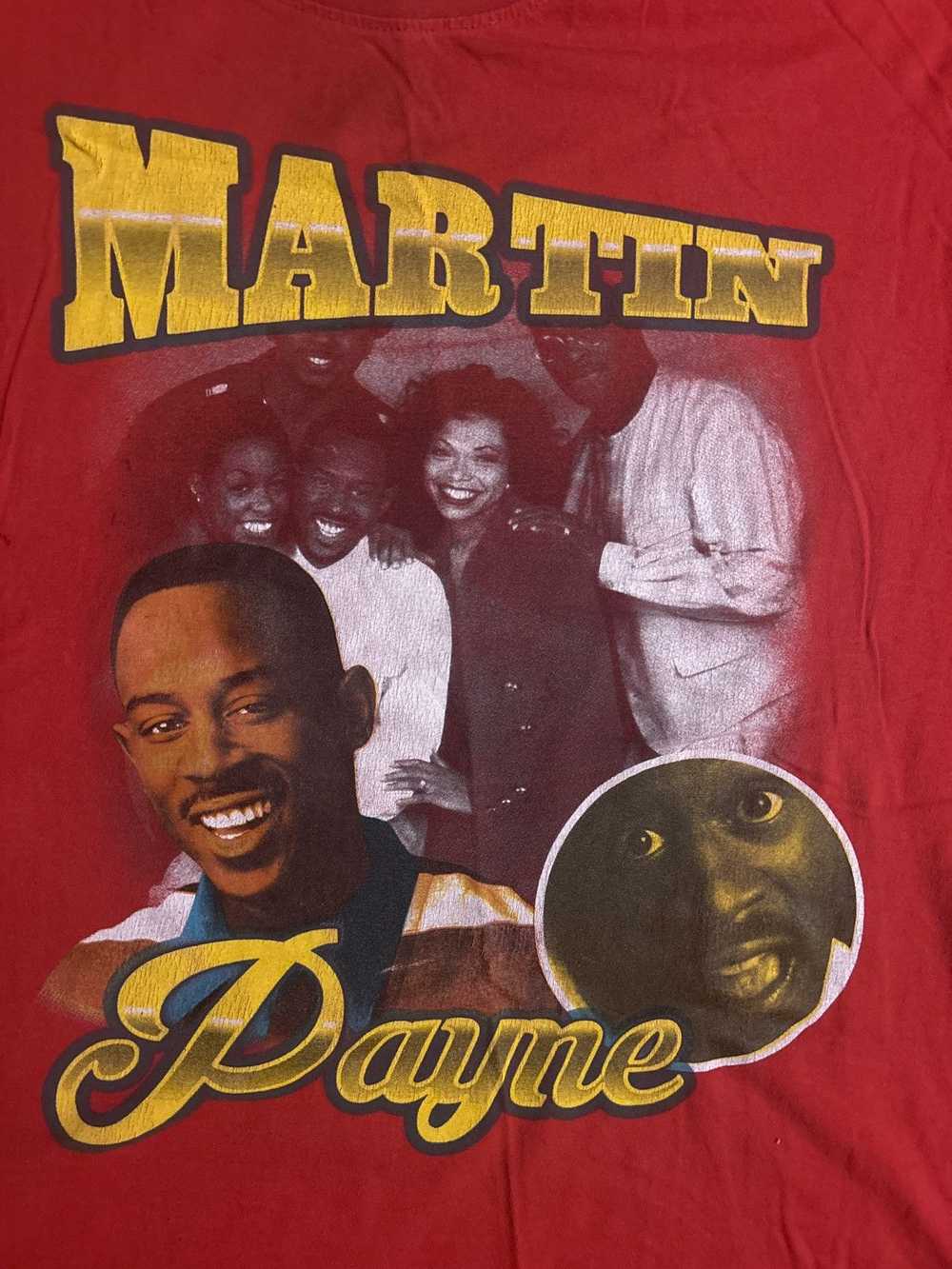 Streetwear × Vintage Red martin payne graphic tee - image 2