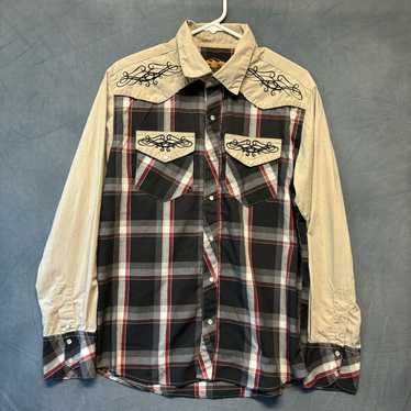 Generic El General Western Shirt Pearl Snap Men’s… - image 1