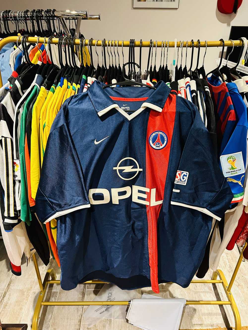 Nike × Soccer Jersey × Vintage Psg 2000/01 third … - image 1