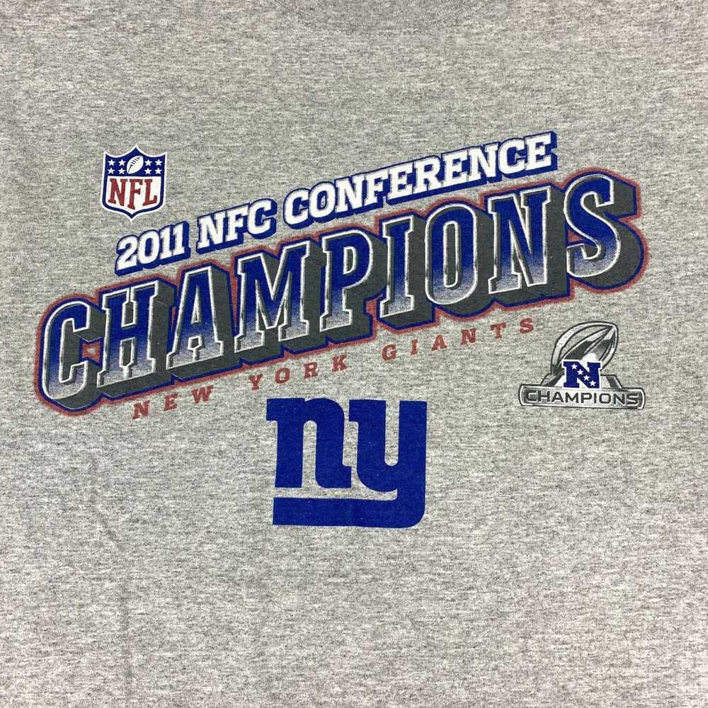 NFL New York Giants Gray Crew Neck Short Sleeve T… - image 2