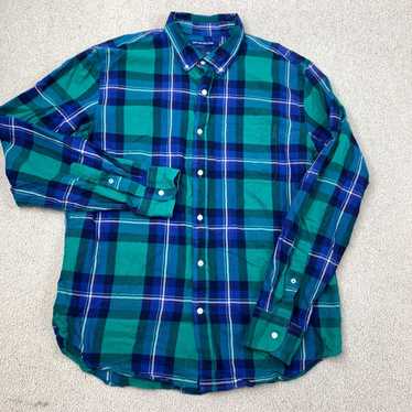 Old Navy Men's Multicolor Long Sleeve Plaid Slim … - image 1