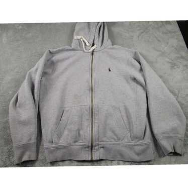 Ralph Lauren Gray Mens Fleece Casual Preppy Hoode… - image 1