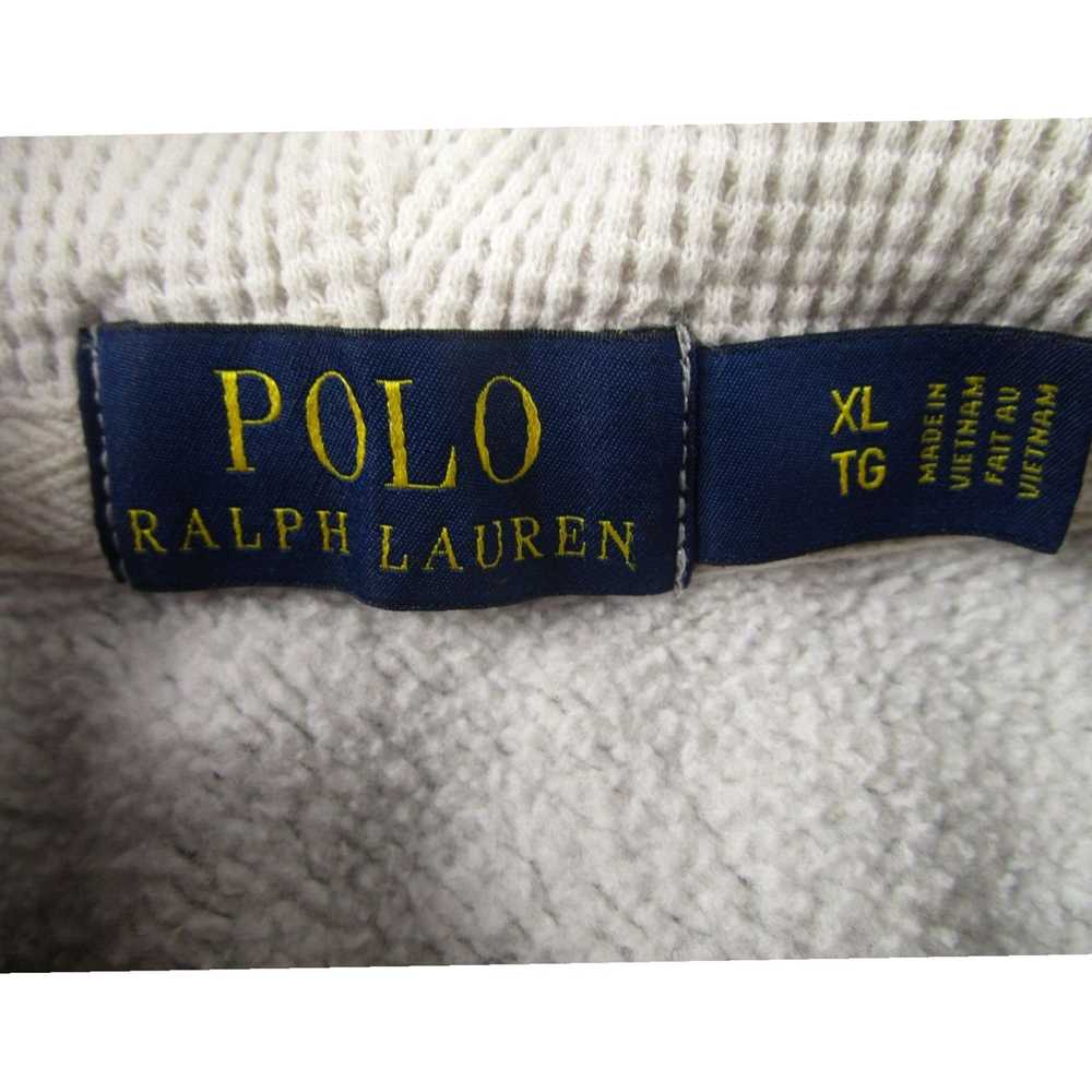 Ralph Lauren Gray Mens Fleece Casual Preppy Hoode… - image 6