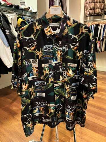 Givenchy Givenchy Motel Silk Shirt ‘Black/Green’