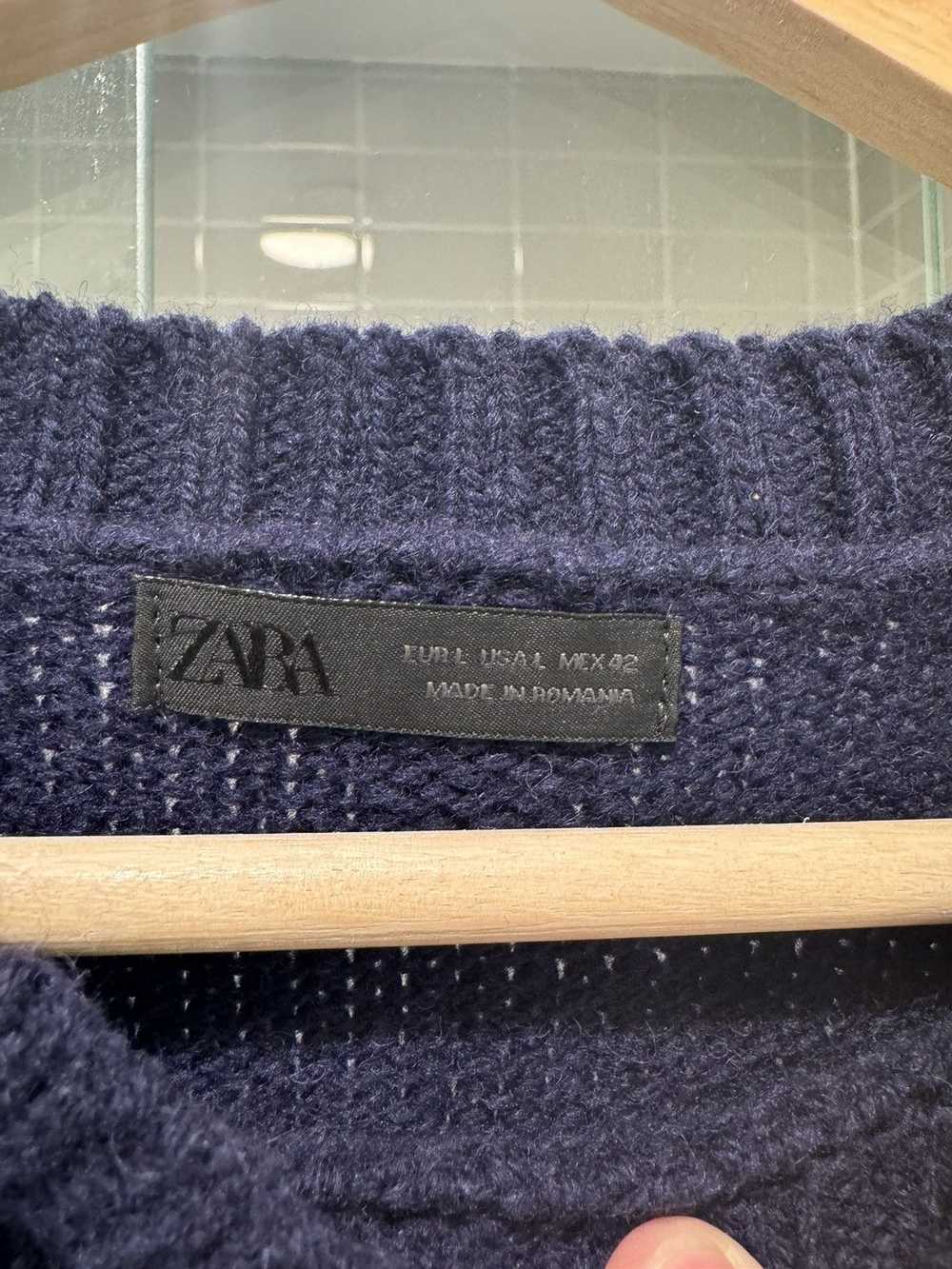 Zara Navy Zara Sweater - image 2