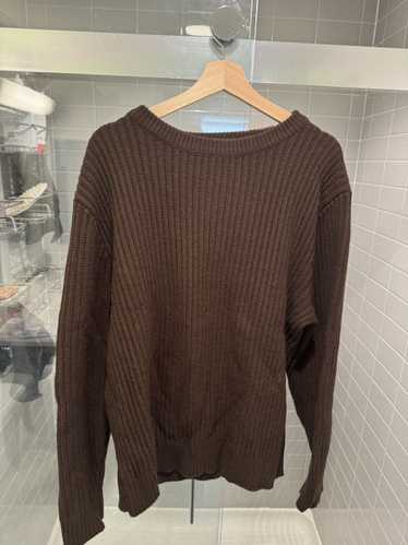 Zara Brown Medium Chunky Knit Sweater