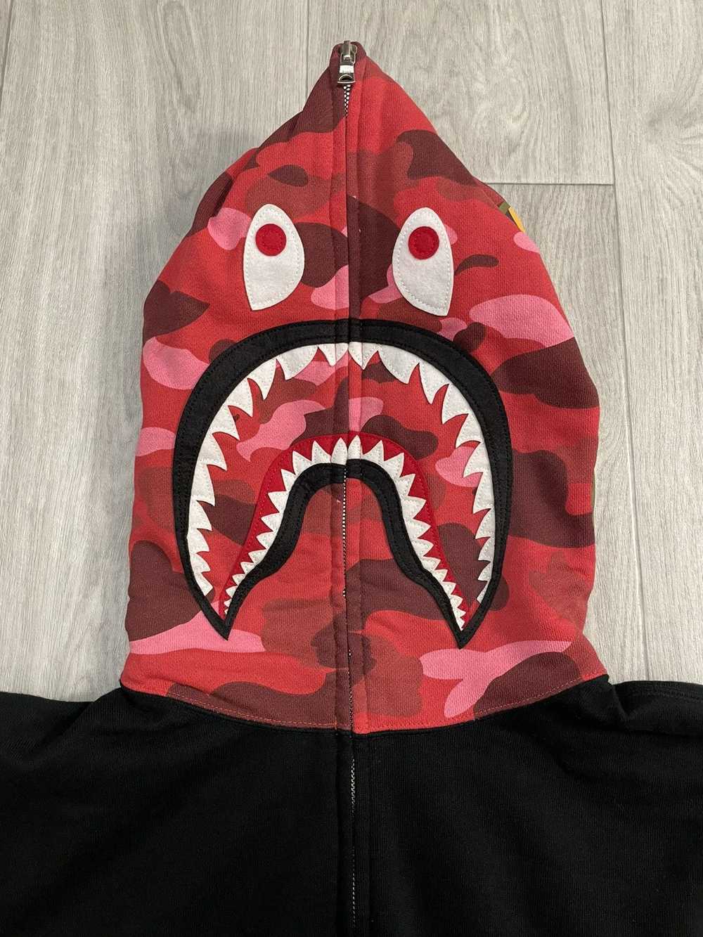 Bape Color Camo Shark Full Zip Hoodie - image 3