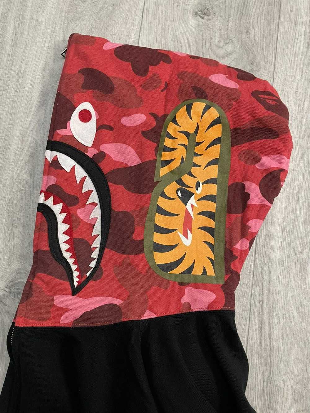 Bape Color Camo Shark Full Zip Hoodie - image 5