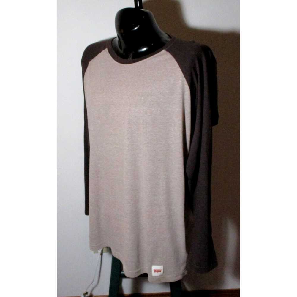 Levi's Big and Tall Brown Long Sleeve Crew Neck T… - image 2