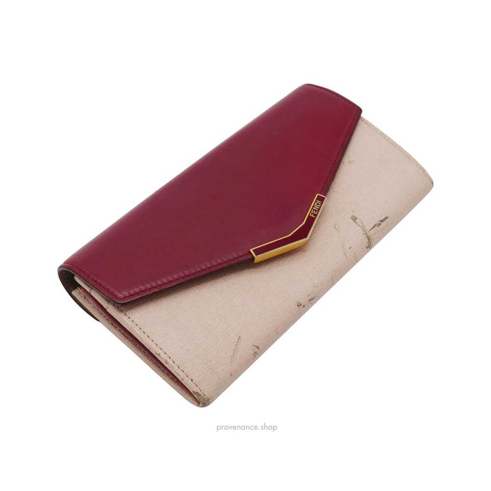 Fendi 🔴 Fendi Long Wallet - Fuchsia Pink Leather - image 5