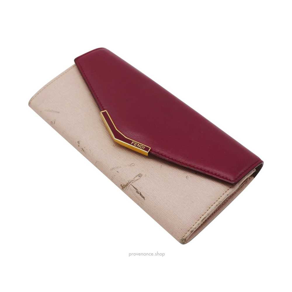 Fendi 🔴 Fendi Long Wallet - Fuchsia Pink Leather - image 6