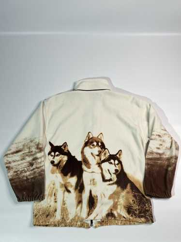 Streetwear × Vintage Vintage y2k fleece 00s Dog pu