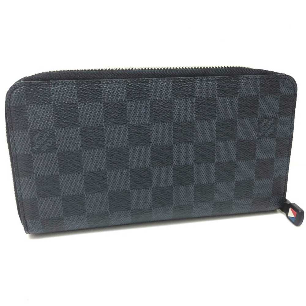 Louis Vuitton Zippy Navy Canvas Wallet (Pre-Owned) - image 2