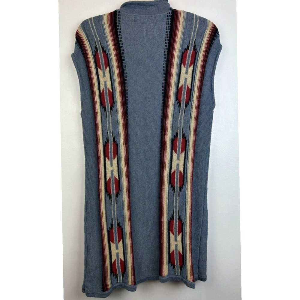 Chaps Southwestern Patterned Blue M Size Women's … - image 2