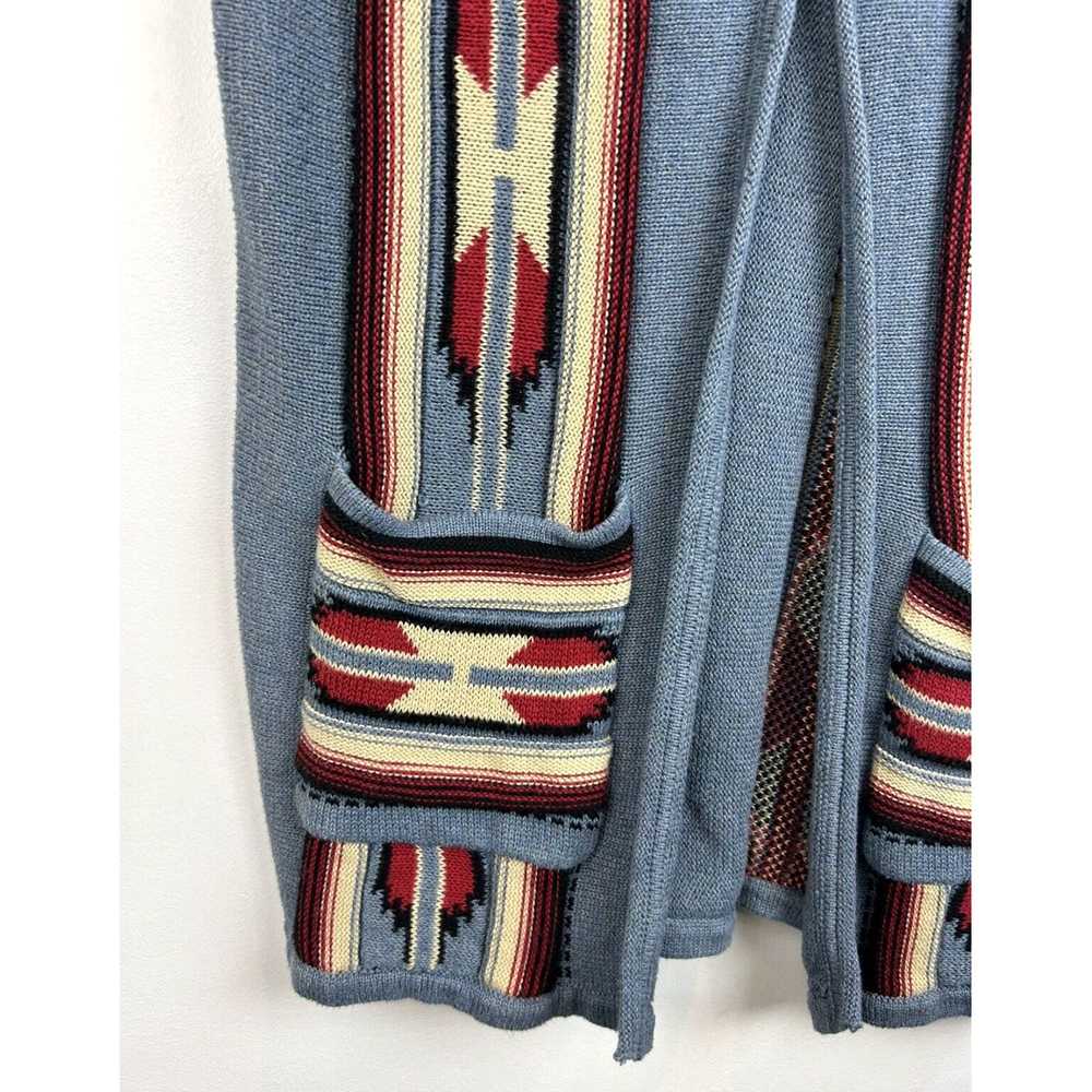 Chaps Southwestern Patterned Blue M Size Women's … - image 4