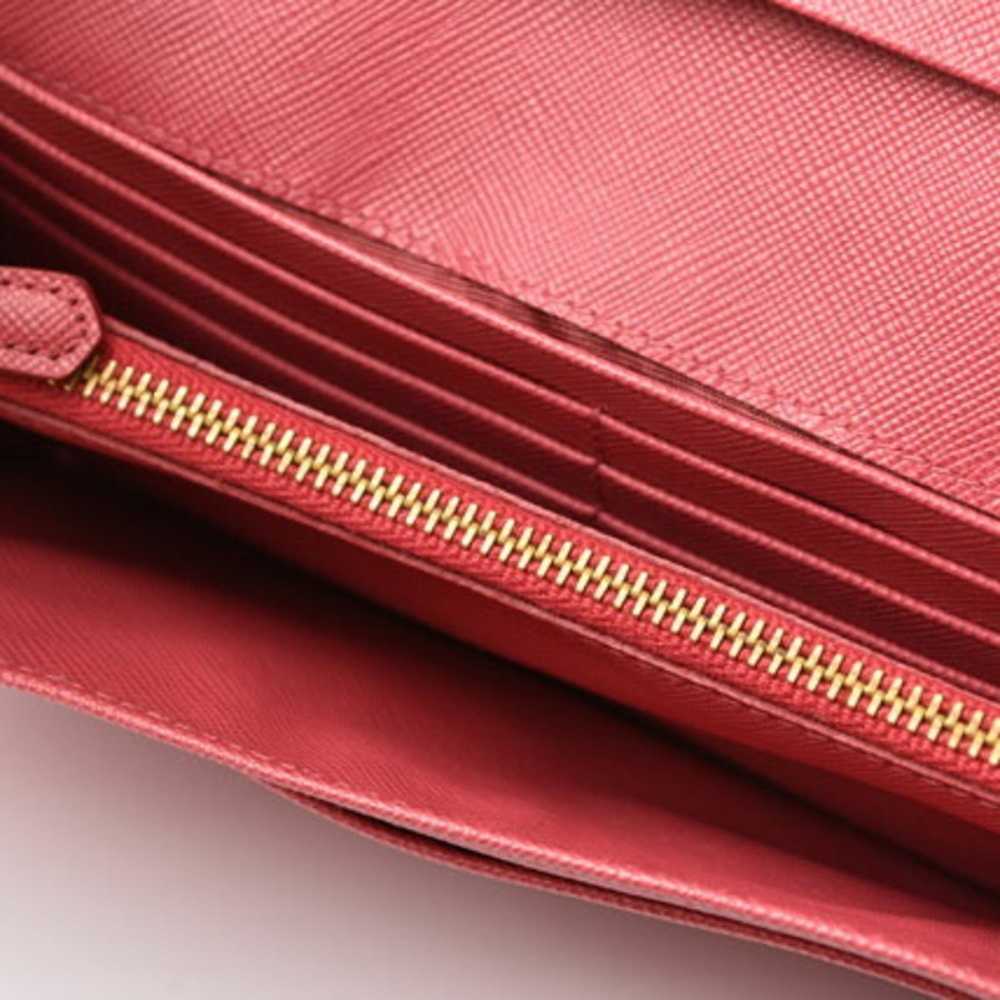 Prada Saffiano Pink Metal Wallet (Pre-Owned) - image 11